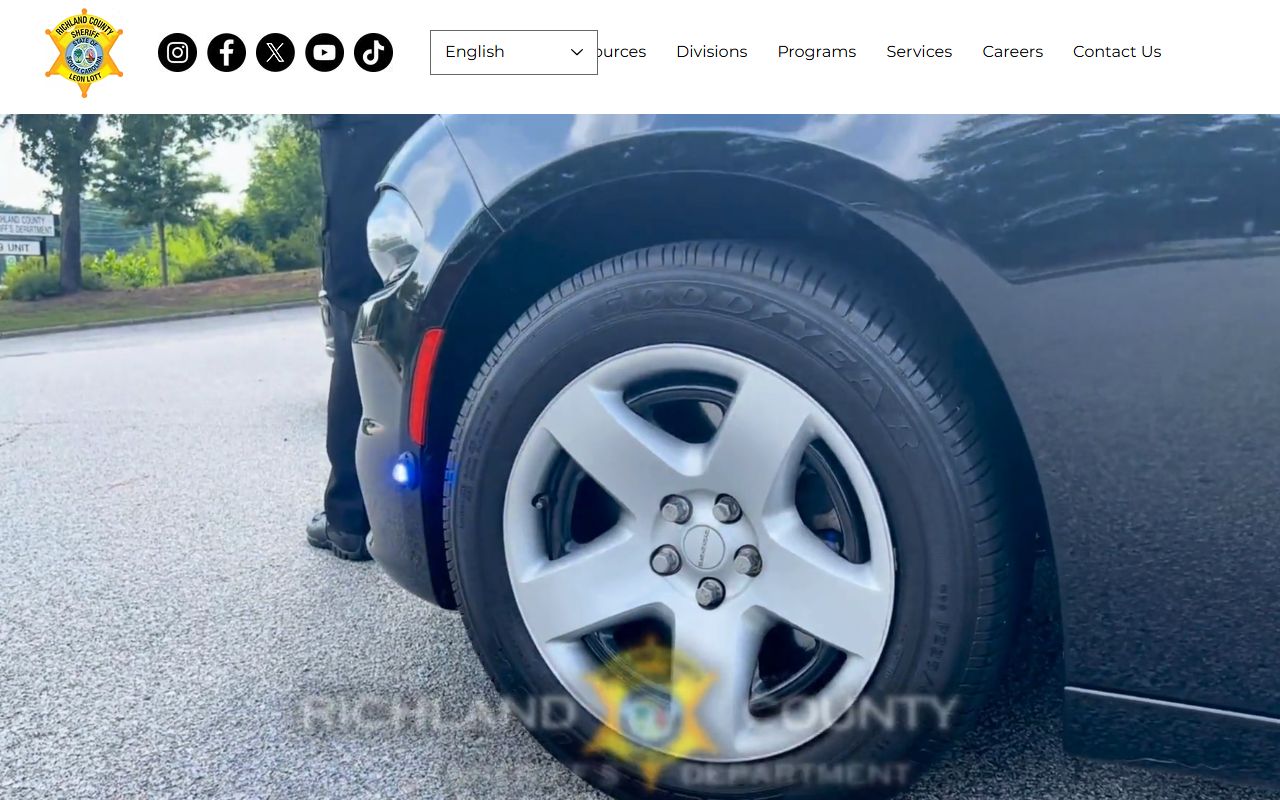 Richland County Sheriff's Department arrest records website